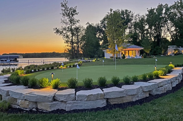 Oakley backyard putting green